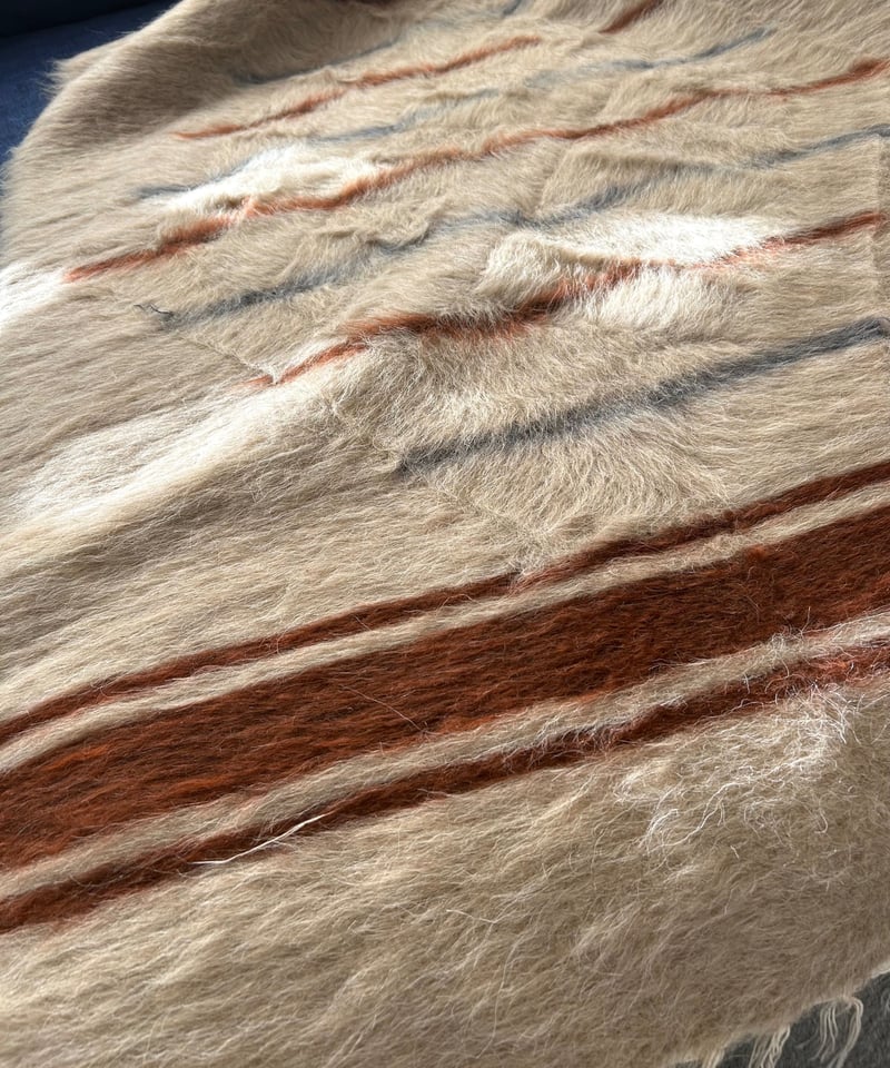 超貴重！ヴィンテージ未使用品　トルコ産手織りバッターニエ NEW Turkish Battaniye トルコ製 手織りバッターニエ 130cm×78c