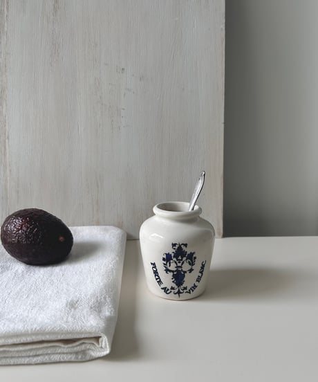 French vintage sarreguemines mustard pot サルグミンヌ マスタードポット