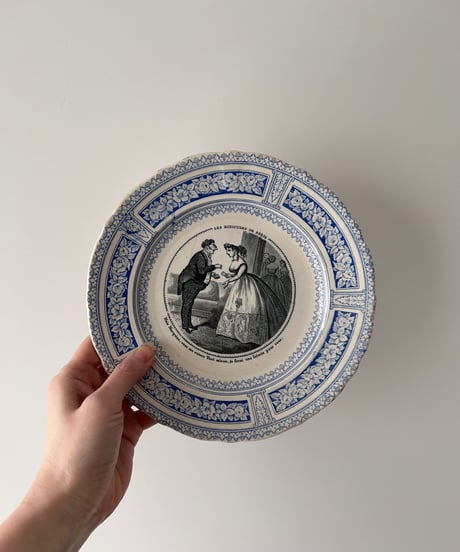 antique Clairefontaine  plate Ⅰ クレールフォンテーヌ アンティークプレート 誓い