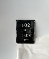 〔送料無料〕French hand made ceramic sign plate 陶器製サインプレート 102-105