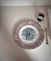 K&G Luneville antique plate  リュネヴィルK&G アンティークプレート