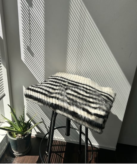 〔送料無料〕NEW Turkish Battaniye  トルコ製 手織りバッターニエ 127cm×80m （White×Black）