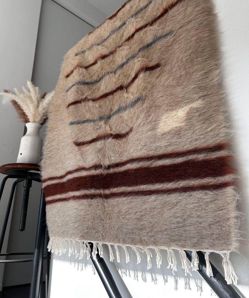 【新品美品】値下げしました！トルコ ヤギ毛のバッターニエ NEW Turkish Battaniye トルコ製 手織りバッターニエ 130cm×78c