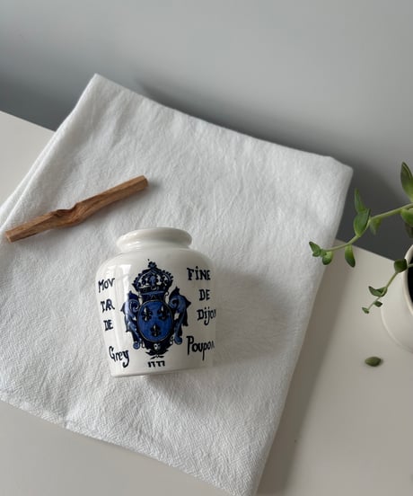 French vintage sarreguemines mustard pot サルグミンヌ マスタードポット