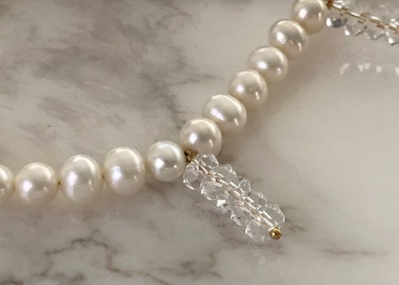 Timeless Pearly】パール×クリアビーズモチーフネックレス | Les Chemins
