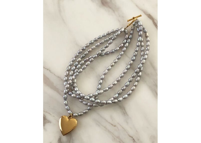 TIMELESS bijou パールロングネックレス シルバー TIMELESS bijou パールロングネックレス シルバー