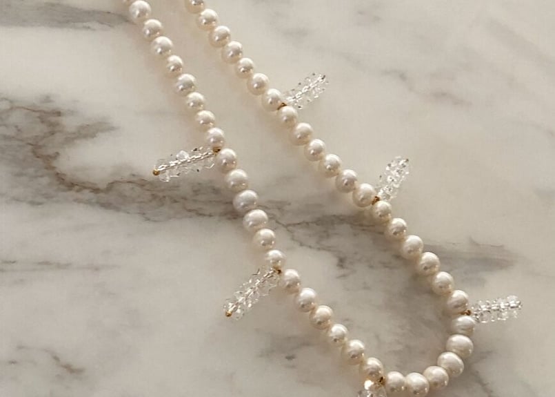 Timeless Pearly】パール×クリアビーズモチーフネックレス | Les Chemins