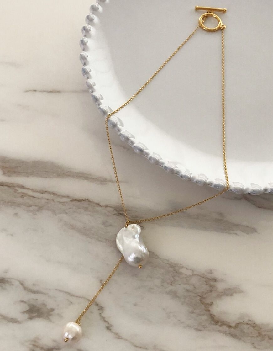 Timeless Pearly】バロックパール×1粒パールネックレス | Les Chemins