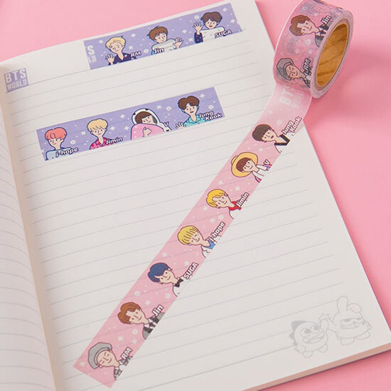 BTS ジョングク テヒョン マスキングテープ マステ BTS ジョングク マスキングテープ マステ センイルイベント