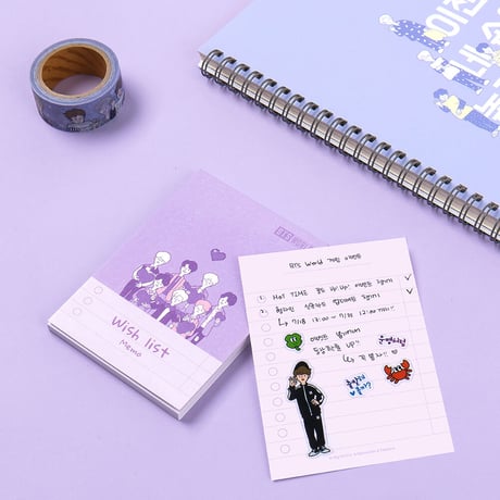 BTSワールド 「公式」メモパッド