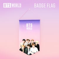 BTSワールド 「公式」 バッジコレクションタペストリー