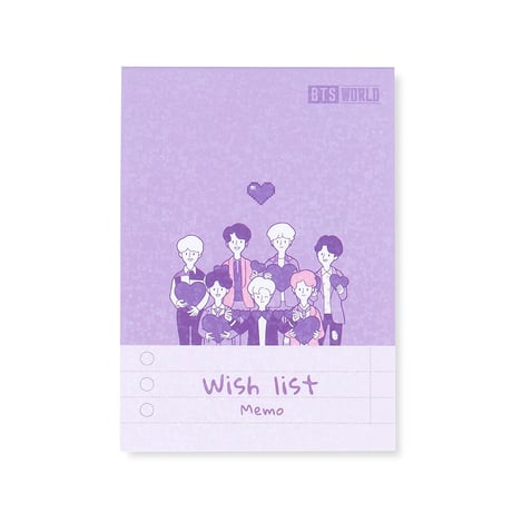 BTSワールド 「公式」メモパッド