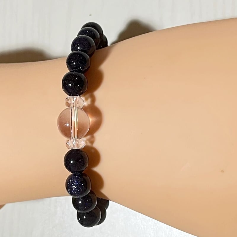 【キラキラ(ღ✪ｖ✪)】ブルーサンドストーン ブレスレット°・*:.。 キラキラ(ღ✪v✪)】ブルーサンドストーン ブレスレット°・*:.。