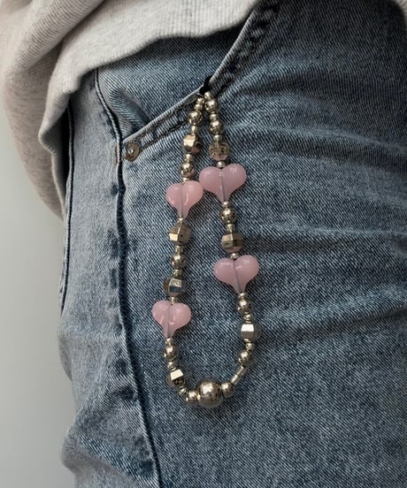 fluffy silver series / phone strap