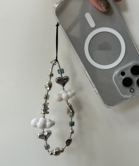 silver bh / phone strap