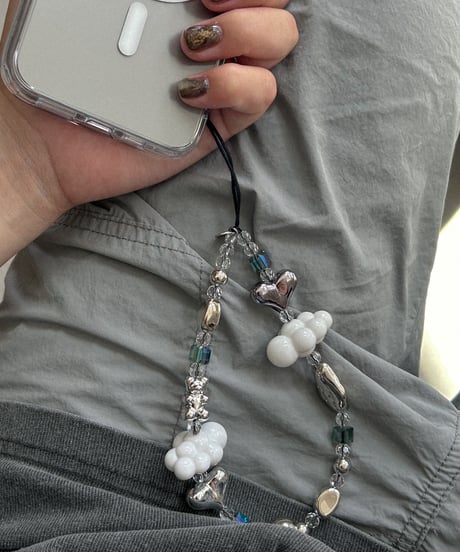 silver bh / phone strap