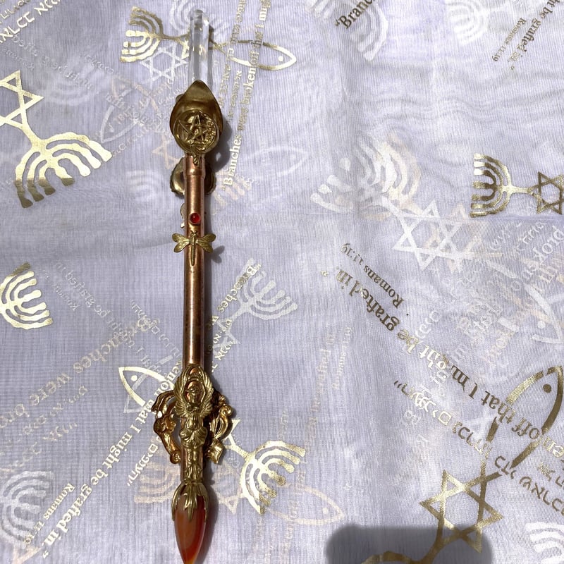 限定1】【送料無料】金属製のチャクラワンド | 天然石アクセサリー by