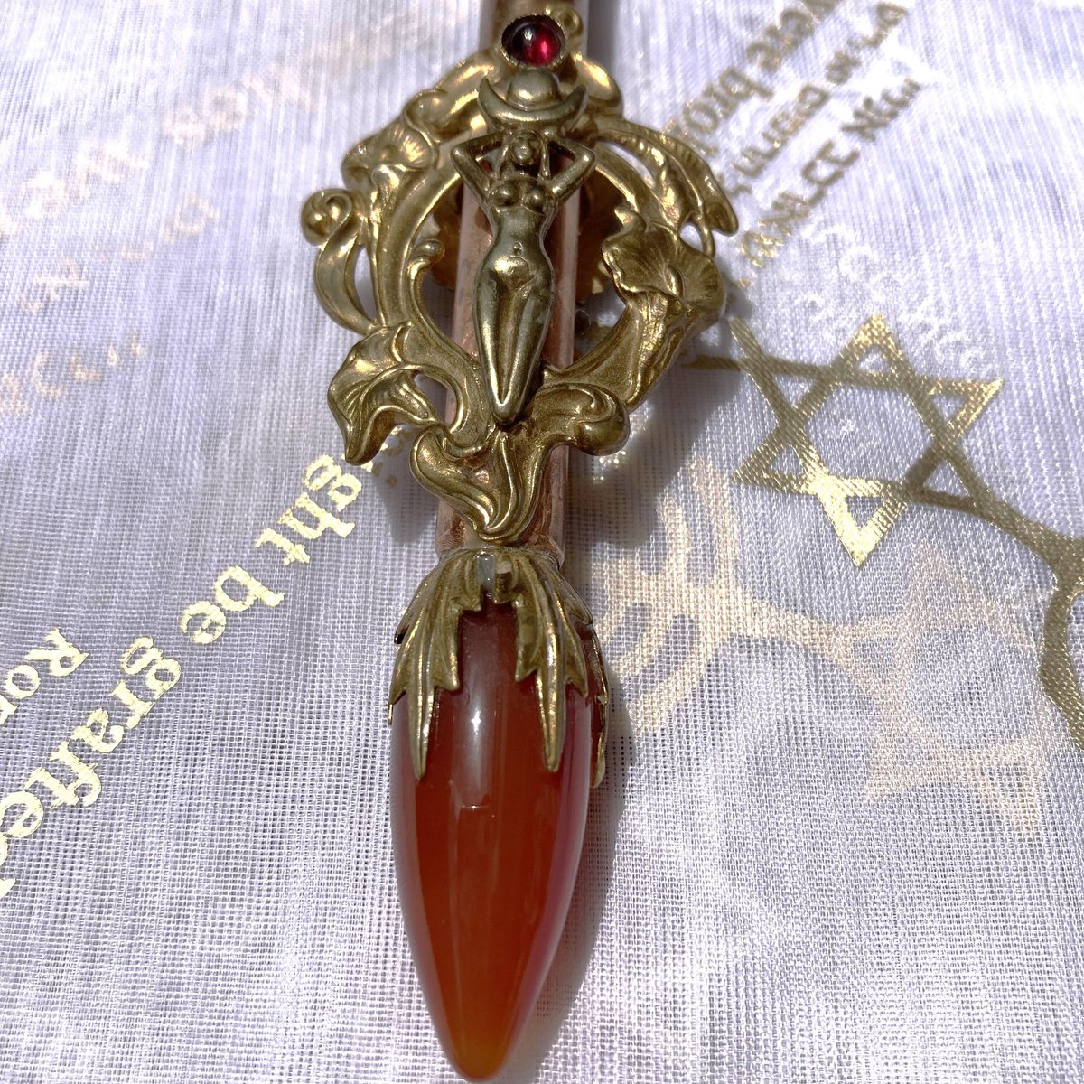 限定1】【送料無料】金属製のチャクラワンド | 天然石アクセサリー by