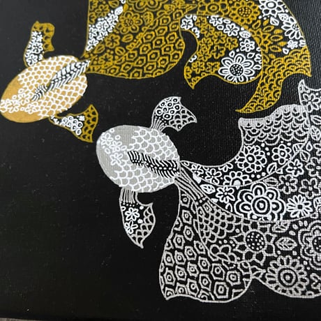 小紋柄 金魚