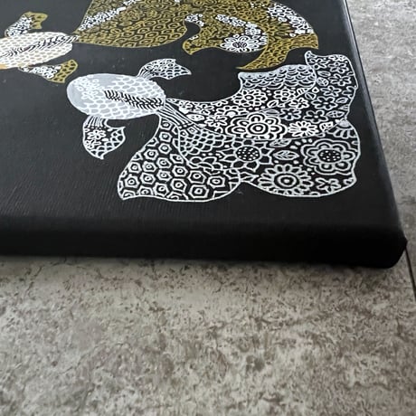 小紋柄 金魚