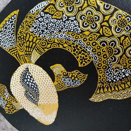 小紋柄 金魚