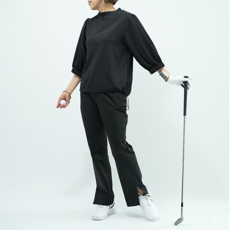 Maison Neude【 high tension slit-pants 】
