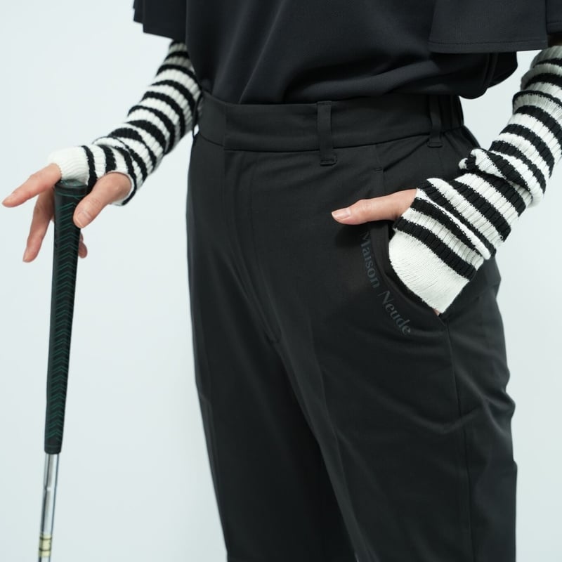 Maison Neude【 high tension slit-pants 】 | maiso