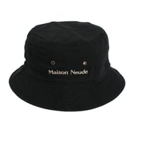 Maison Neude【 bucket hat-black 】