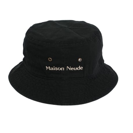 Maison Neude【 bucket hat-black 】