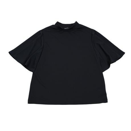 Maison Neude【pinmesh frill sleeve mockneck】
