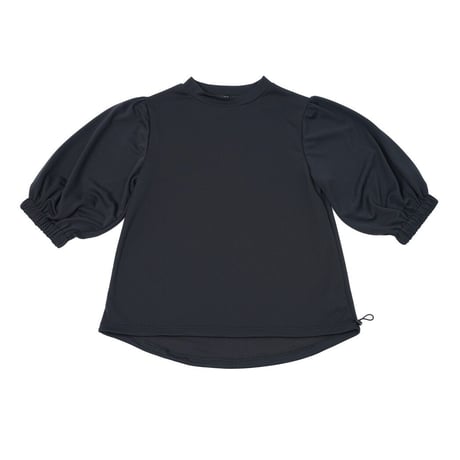 Maison Neude【 pinmesh balloon-sleeve mockneck 】