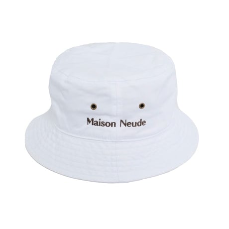 Maison Neude【 bucket hat-white 】