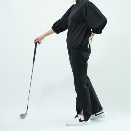 Maison Neude【 high tension slit-pants 】