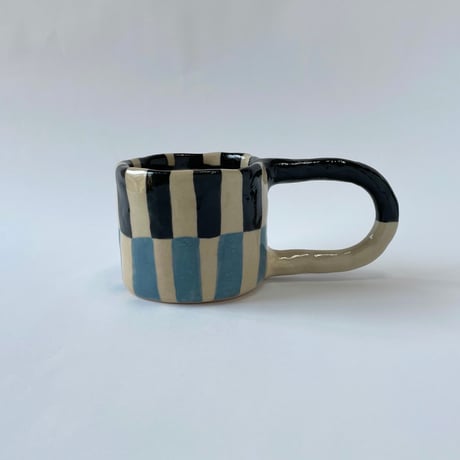 Stripe Mug ( blue )