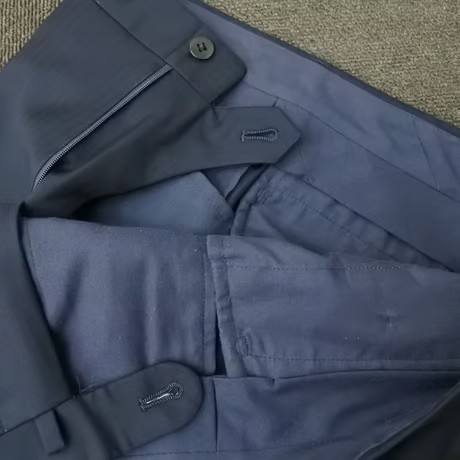 M95｜BEAMS F 2Bダークネイビーシャドーストライプスーツ(46) 定価96,800円 ビームスF