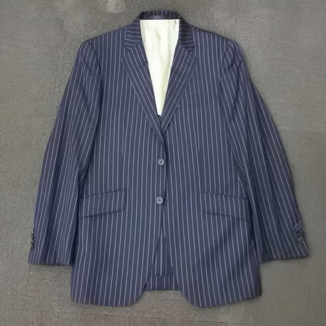 M62｜Paul Smith×Zegna 2Bダークネイビーストライプスーツ(M) 定価99,000円 ポールスミス