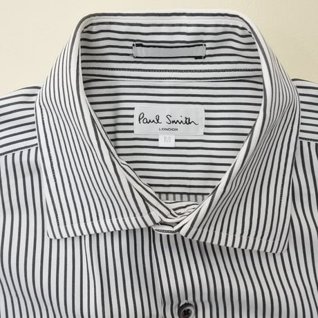 シャツM10｜Paul Smith  ネイビーストライプシャツ(M)