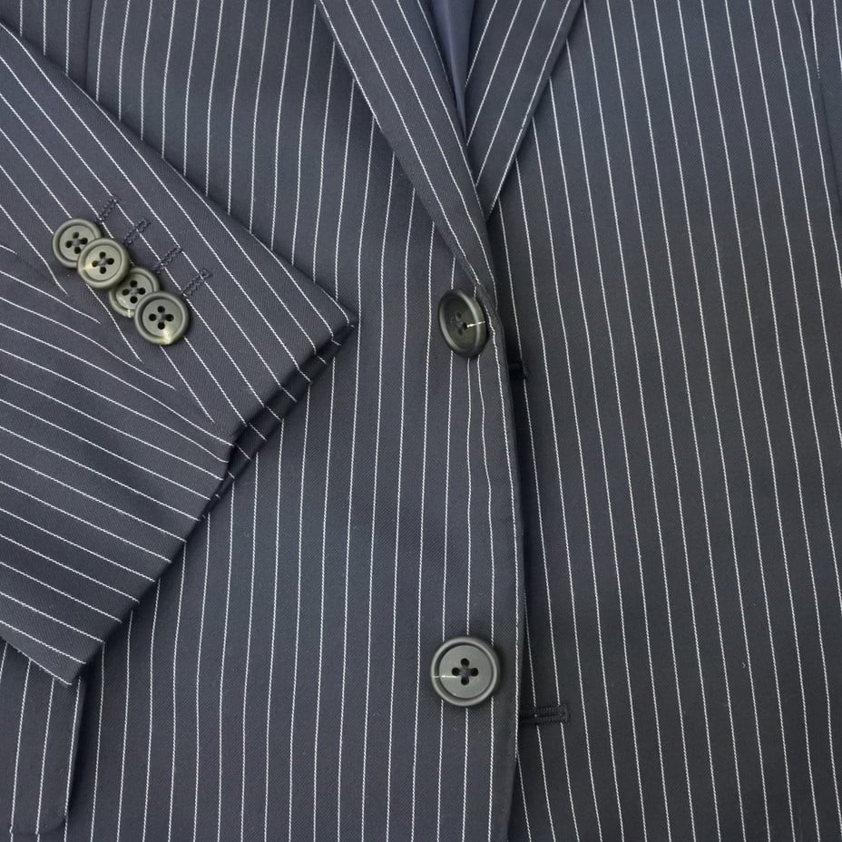 L162｜Paul Smith 2Bダークネイビーストライプスーツ(L2) 定価99,000円