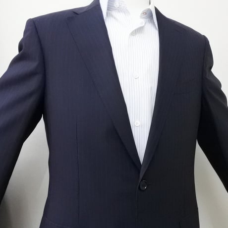 XL187｜D'URBAN( ダーバン) 2Bダークネイビーストライプスーツ(AB7)