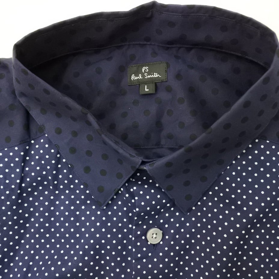 未使用】Paul 判っ Smith サイズM ネイビー ドット柄