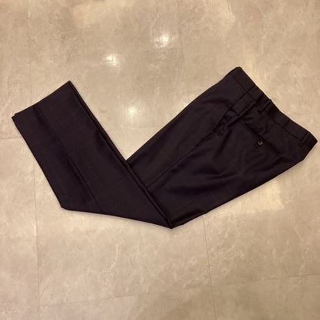 M81.5｜SHIPS×CERRUTI 段返り3Bネイビーウインドウペンスーツ(46) 定価125,000円 シップス