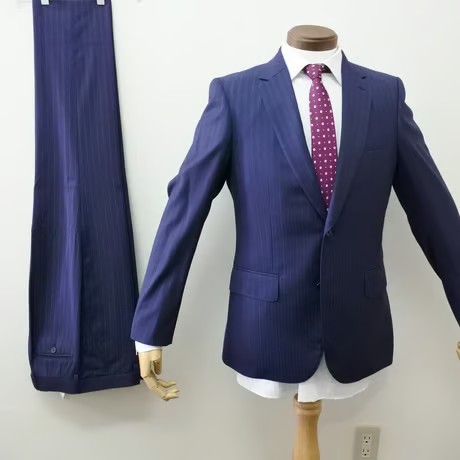 M82｜Paul Smith SOHO×REDA 2Bネイビーグレーストライプスーツ(M) 定価131,000円 ポールスミス