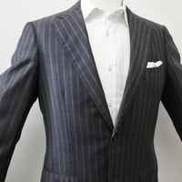 L159｜Brilla per il gusto 2Bダークグレーストライプスーツ(48) 定価165,000円 BEAMS