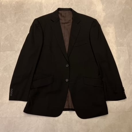 L132｜Paul Smith 2ボタンブラックスーツ(L) 定価88,000円 ポールスミス