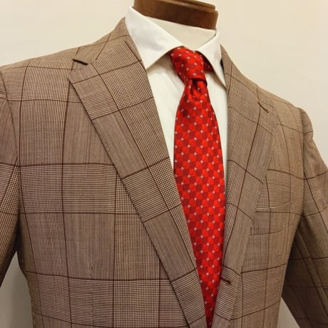 XL179｜UNITED ARROWS SOVEREIGN 段返り3Bブラウンウインドウペンスーツ(50) 定価152,000円 ユナイテッドアローズ