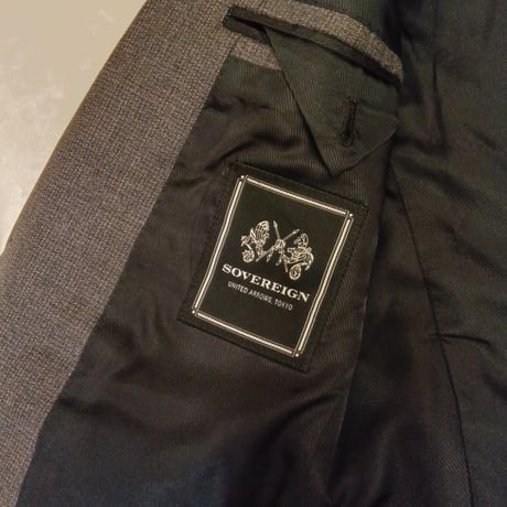 XS9｜UNITED ARROWS SOVEREIGN 2Bグレーチェックスーツ(42) 定価152,000円 ユナイテッドアローズ