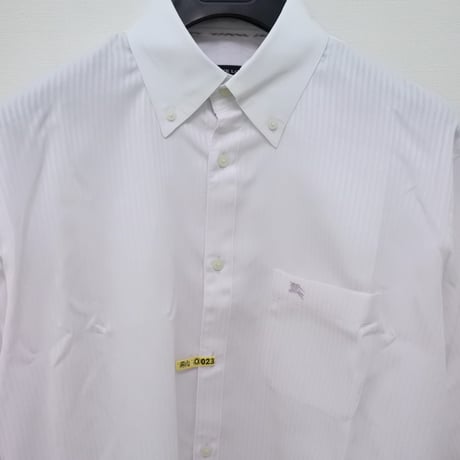 シャツL9｜BURBERRY BLACK LABEL 薄ピンクシャドーストライプBDクレリックシャツ(40)