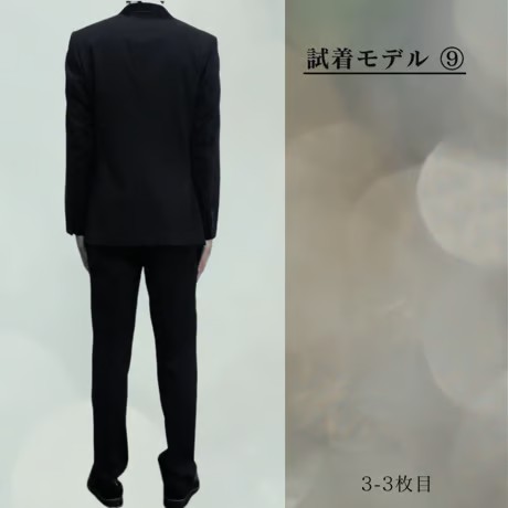 M84｜Paul Smith SOHO×ロロピアーナ 2Bブラックシャドーストライプドット柄スーツ(M) 定価132,000円 ポールスミス