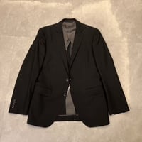 M60.5｜THE SUIT COMPANY 2Bブラックシャドーストライプスーツ(165cm-8Drop) ザスーツカンパニー