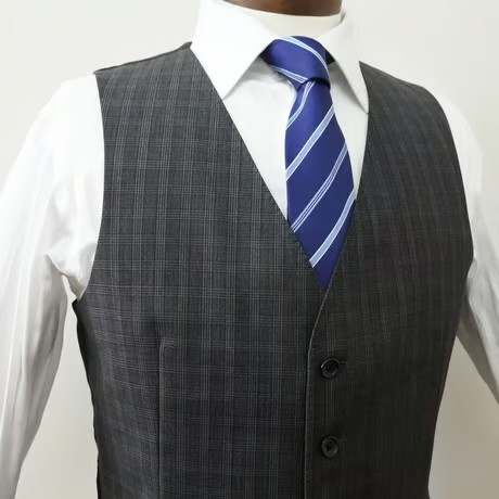 S20｜BEAMS HEART×Martin Sons＆Co.  2Bダークグレーチェック３ピーススーツ(44) ビームス